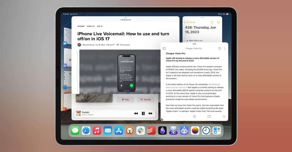 iPadOS 17 вносит столь необходимые изменения в Stage Manager и виджеты