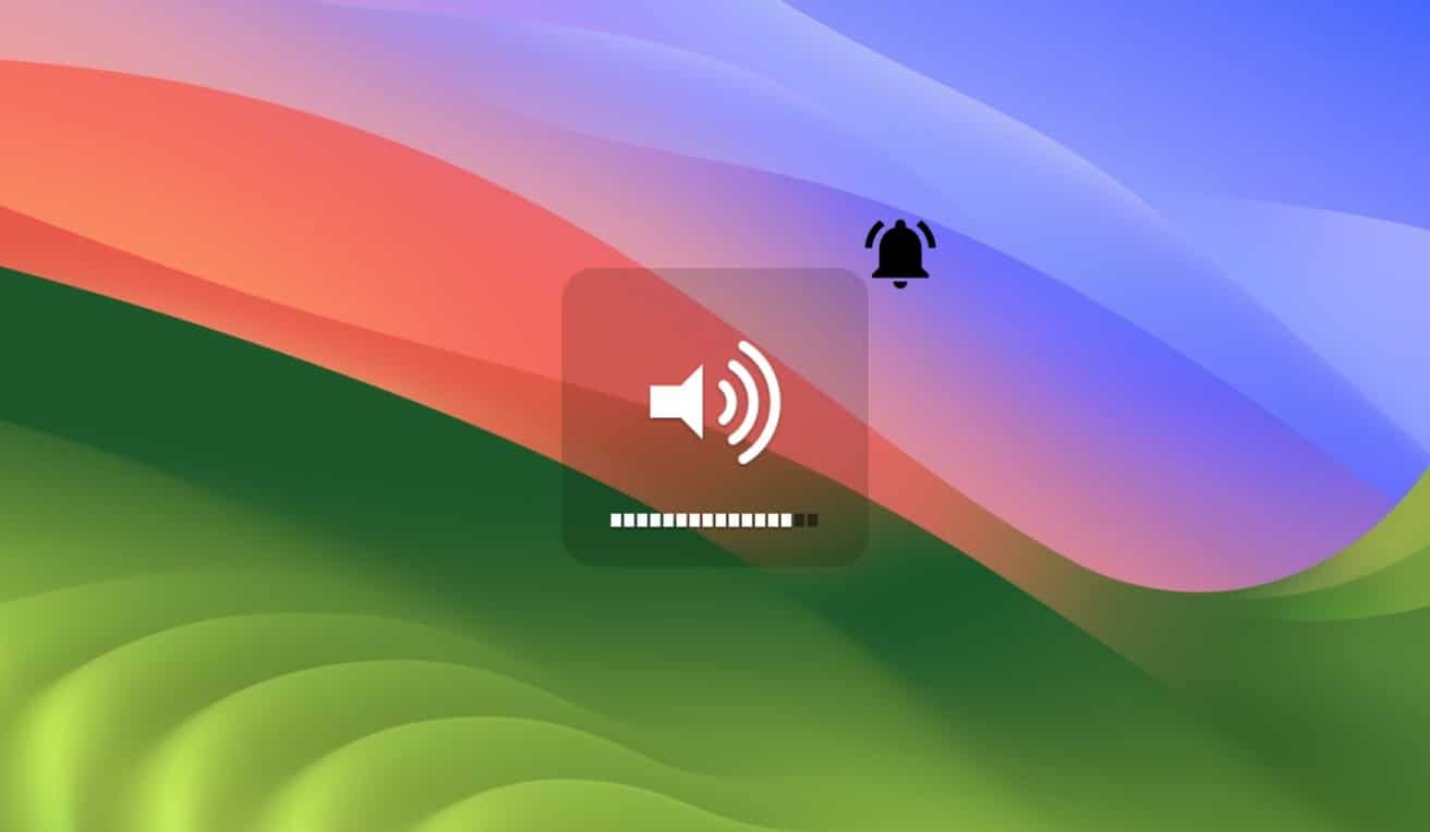 Как изменить громкость оповещения в macOS Sonoma