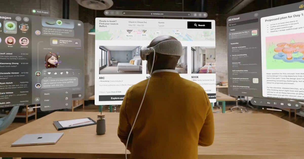 Разработчики не должны называть приложения VisionOS AR или VR.