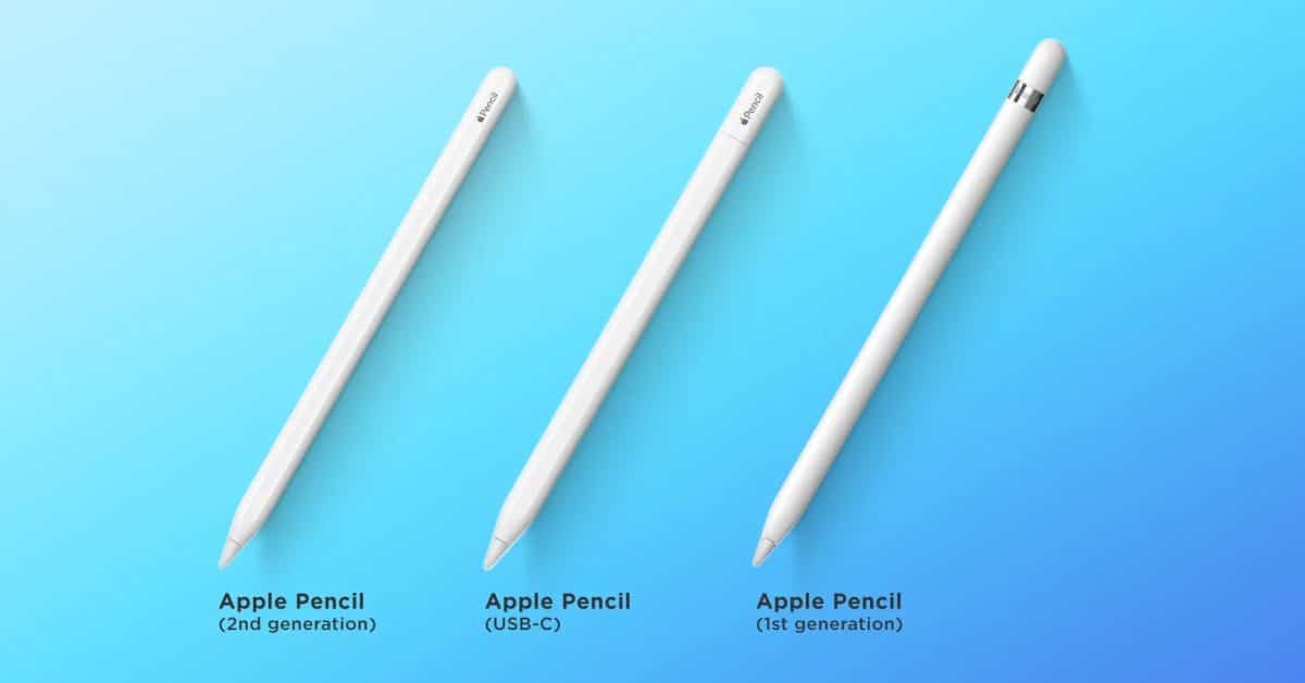 Apple Pencil USB-C против Apple Pencil 2 против 1