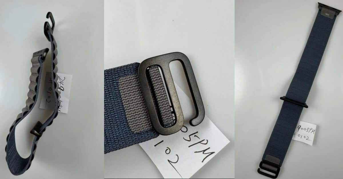 Apple Watch Ultra в черном титане: появились изображения новых ремешков