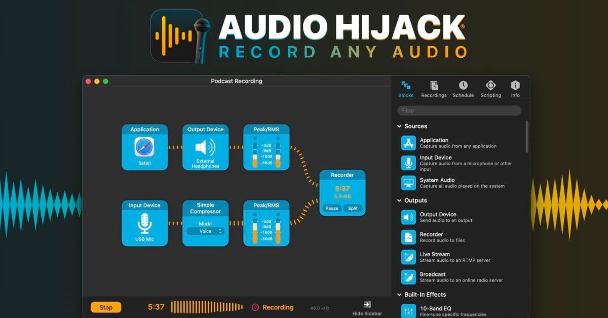 Rogue Amoeba говорит, что установка таких приложений, как Audio Hijack, станет «значительно» проще