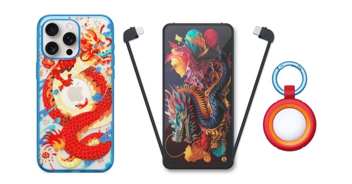 Apple продает iPhone «Год Дракона» и оборудование AirTag от OtterBox и Mophie