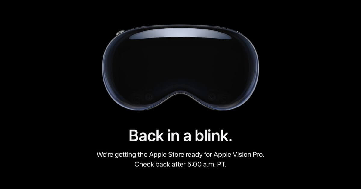 Apple Store не работает из-за предварительных заказов Apple Vision Pro