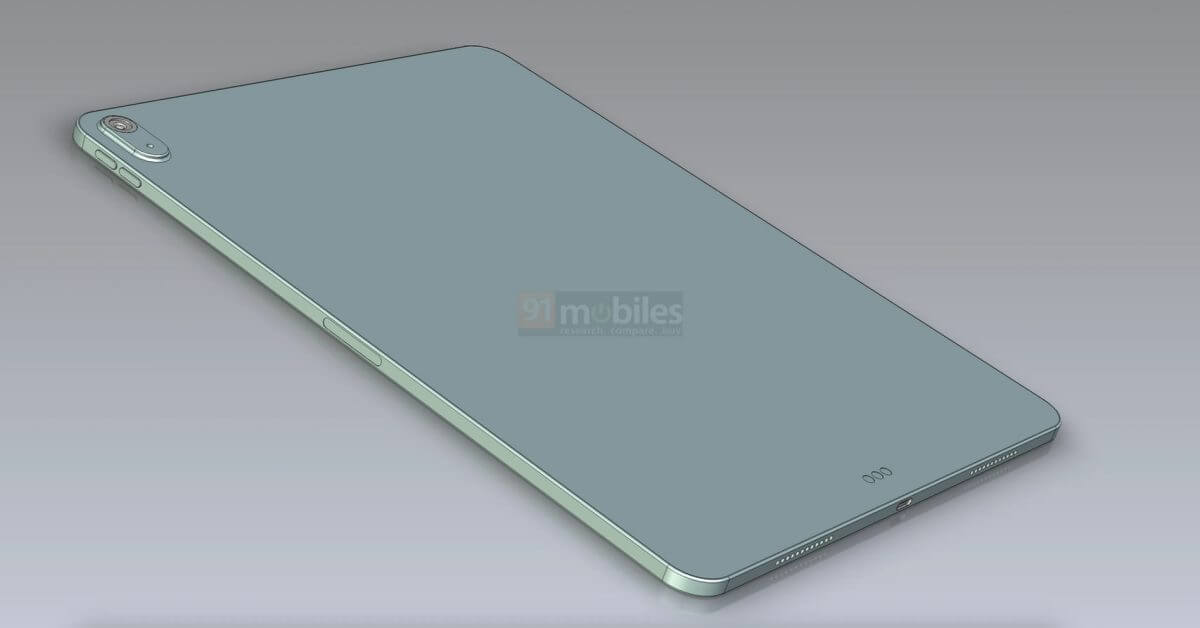 Новый iPad Air с 12,9-дюймовым дисплеем и обновленным дизайном задней камеры показан на предполагаемых утекших схемах
