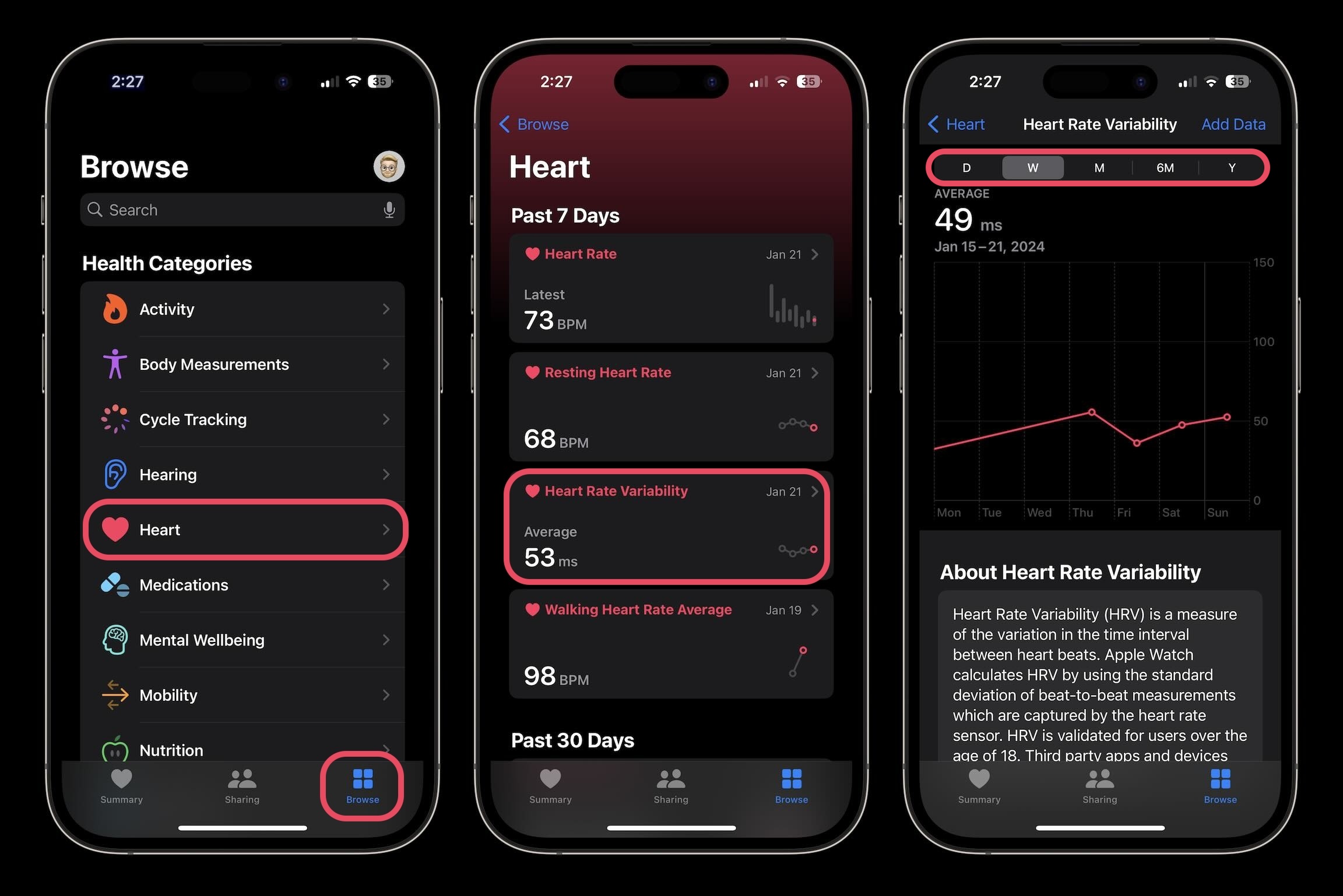 отслеживать ВСР с помощью пошагового руководства для Apple Watch