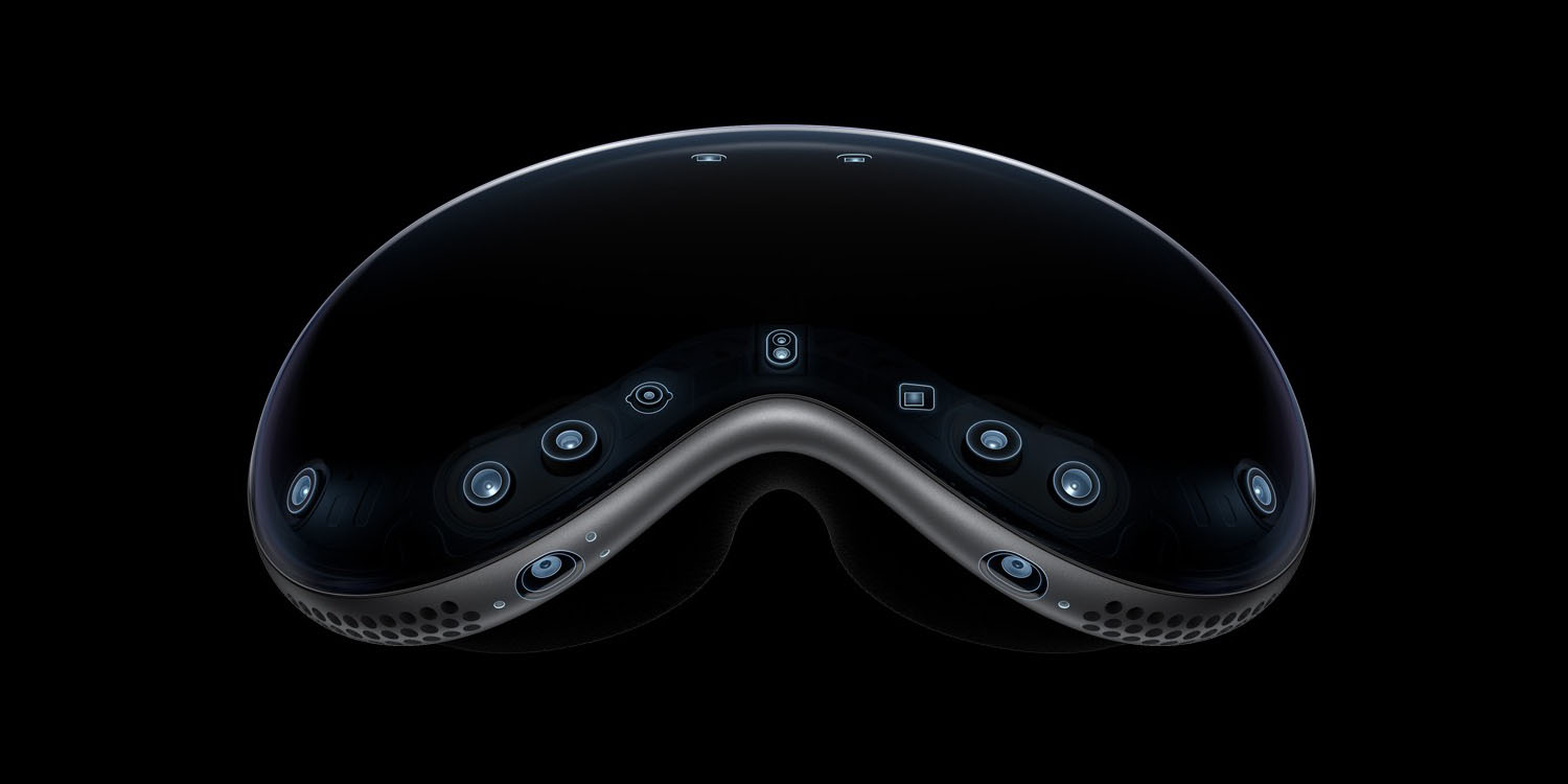 Безопасная зона Vision Pro | Показаны фронтальные камеры