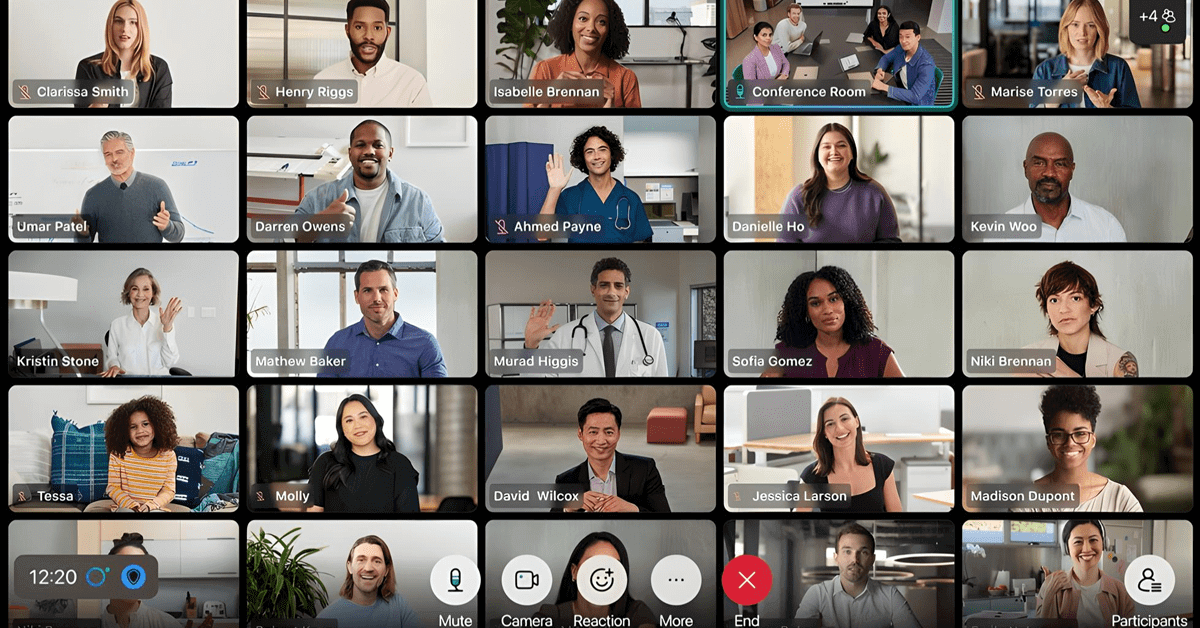 Видеоконференции Webex теперь доступны на Apple TV 4K с участием до 25 участников на экране