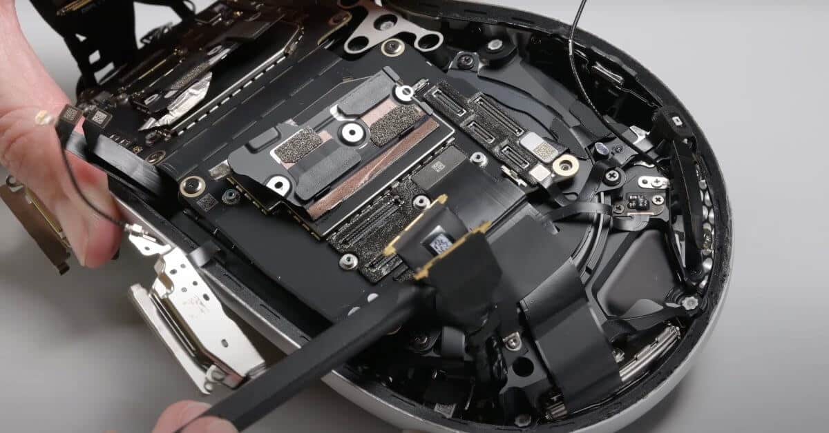 Разбор iFixit позволяет нам заглянуть внутрь Apple Vision Pro [Video]