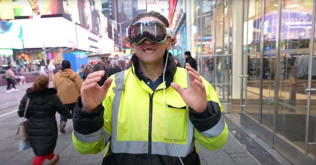 Casey Neistat Vision Pro – от веселого видео к ощущению себя в будущем