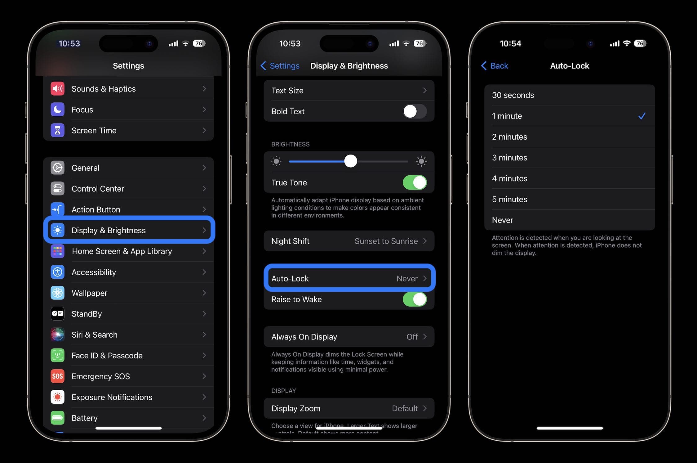 улучшить дисплей автоматической блокировки аккумулятора iPhone 15
