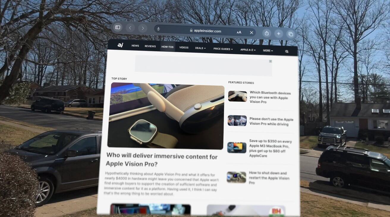Как сделать снимок экрана Apple Vision Pro