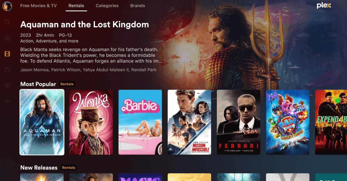 Plex теперь позволяет брать фильмы напрокат, продолжая расширяться за пределы своих приложений медиасервера
