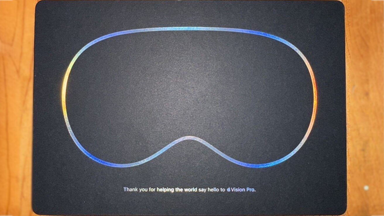 Благодарственные открытки в день запуска Apple Vision Pro