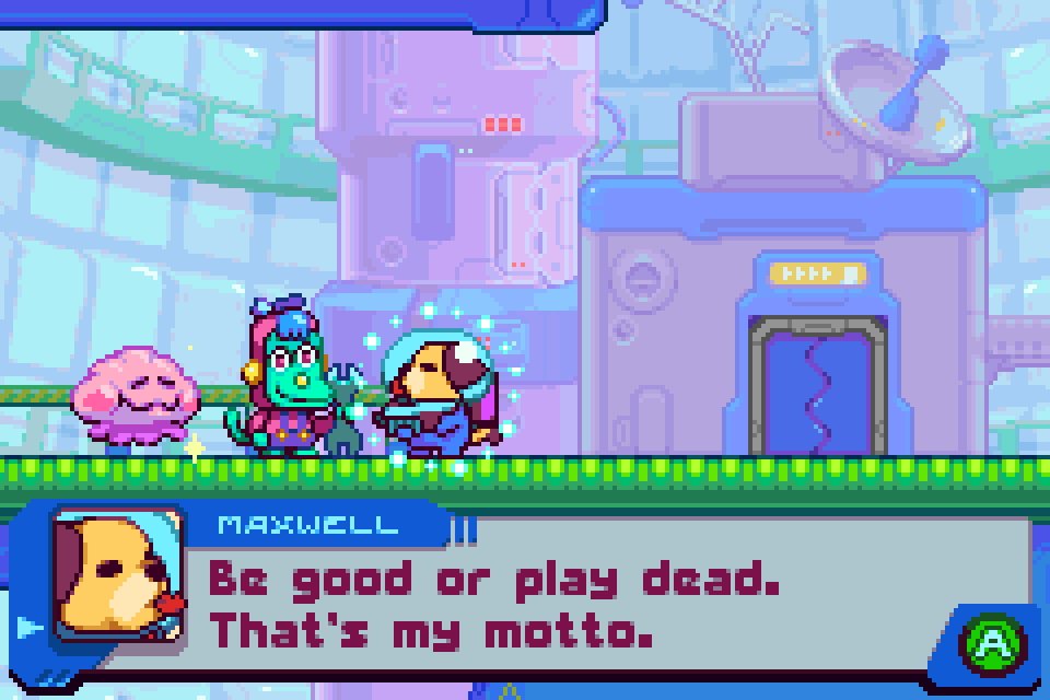 Goodboy Galaxy — пример игры для Game Boy Advance, в которую можно играть на AfterPlay. 