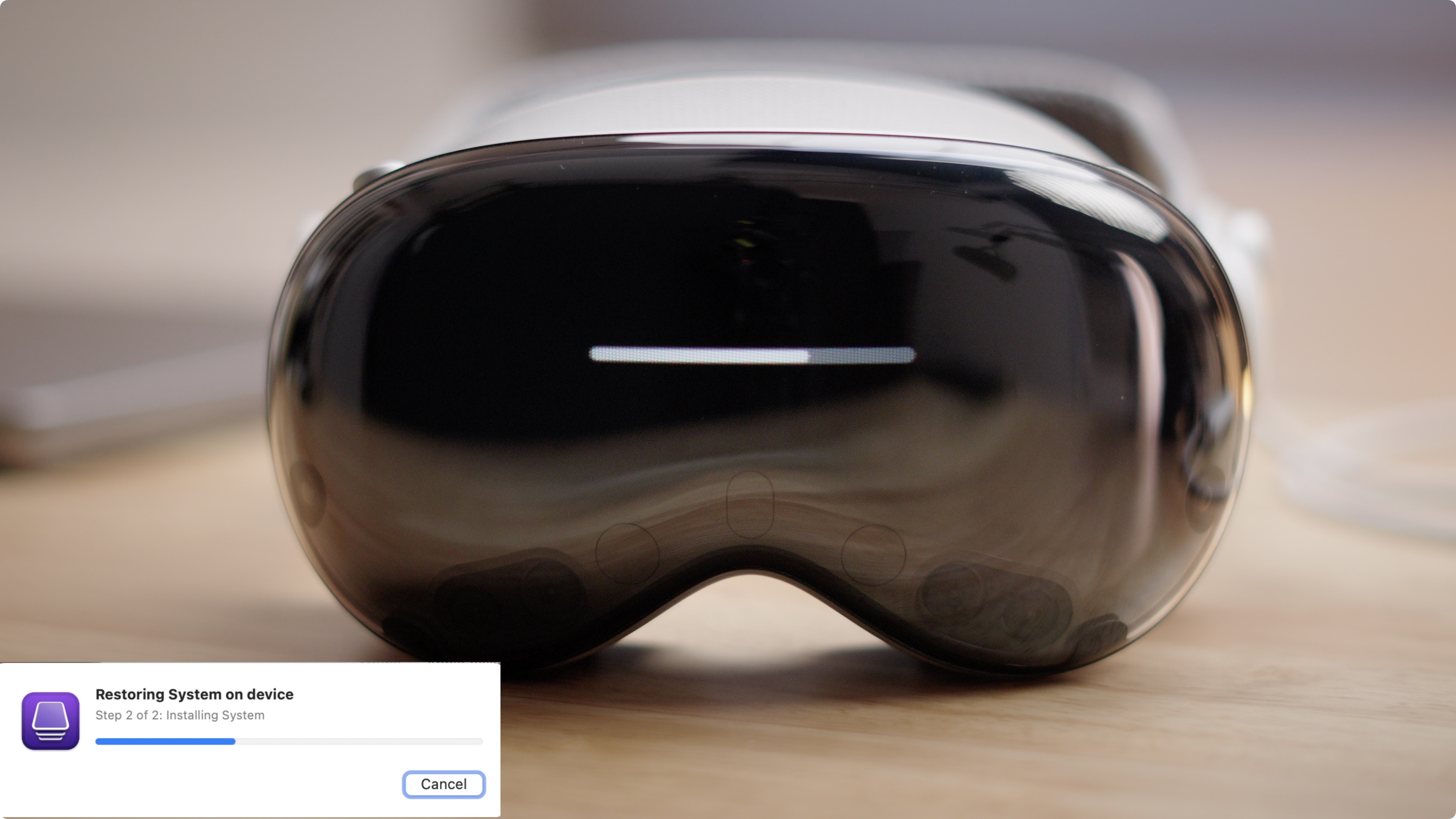 Понижение версии VisionOS на Apple Vision Pro с помощью Apple Configurator.