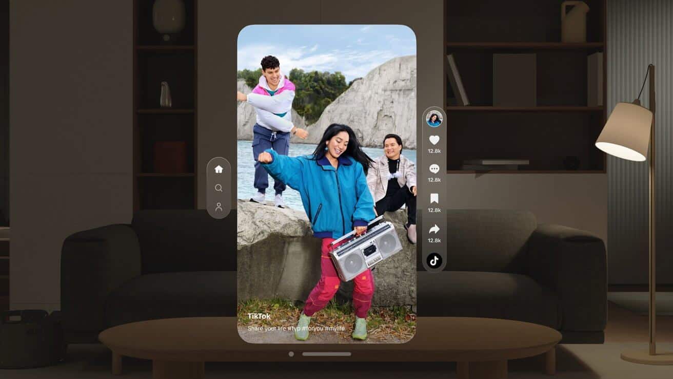 TikTok выпускает приложение для Apple Vision Pro