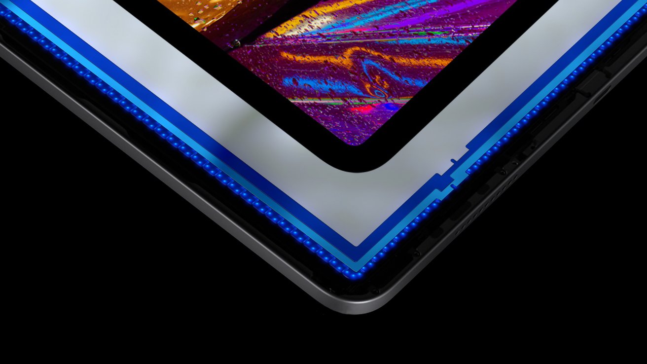 Рендеринг множества слоев дисплея iPad Pro