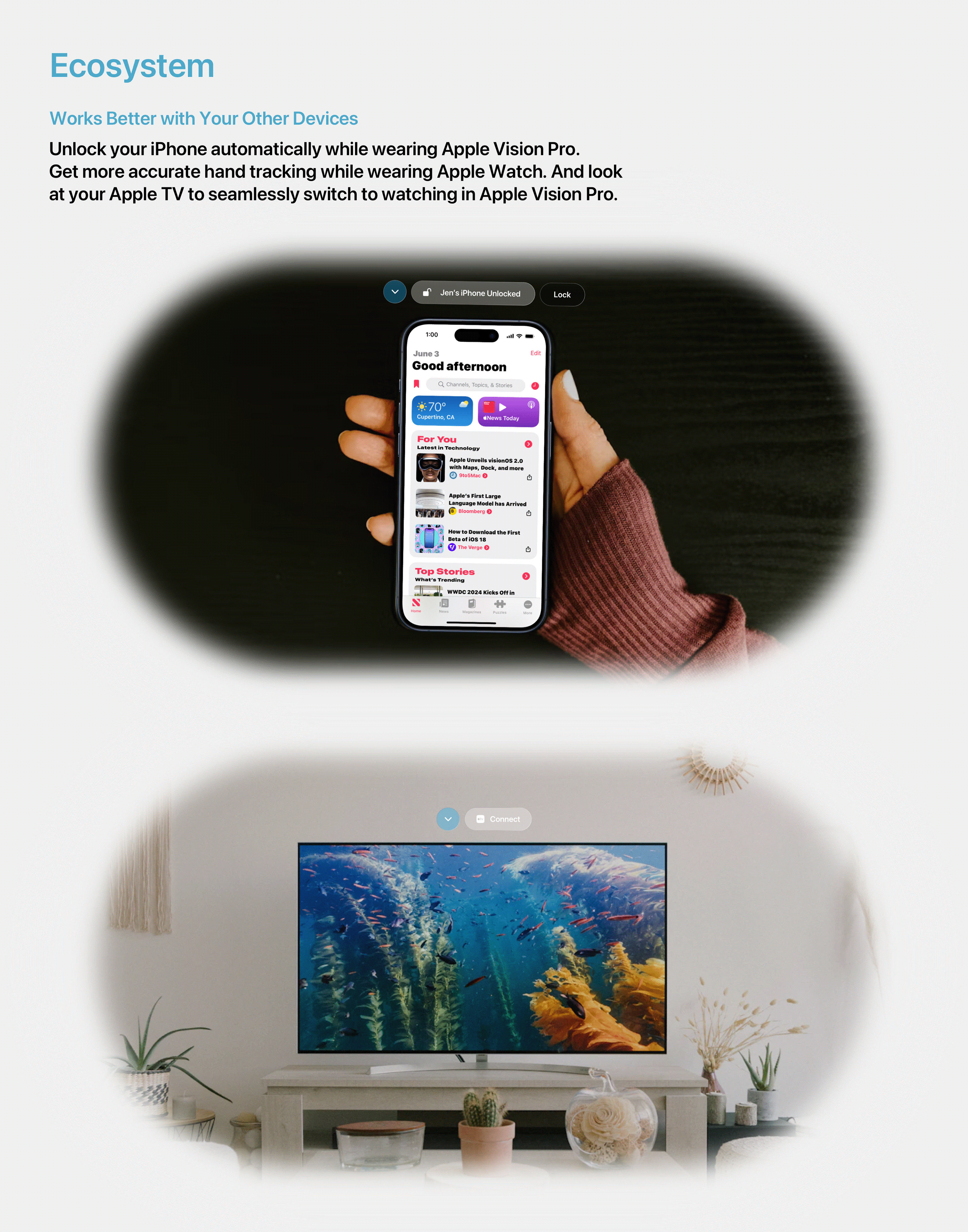 Компания Concept представляет новые функции, которые Apple может привнести в Vision Pro с VisionOS 2.