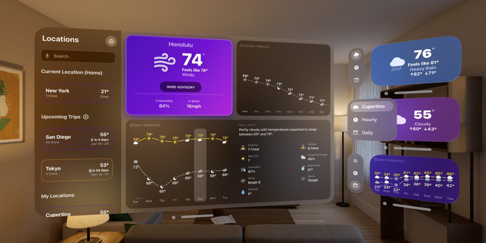 Mercury Weather обновлена ​​новыми функциями и приложением Apple Vision Pro