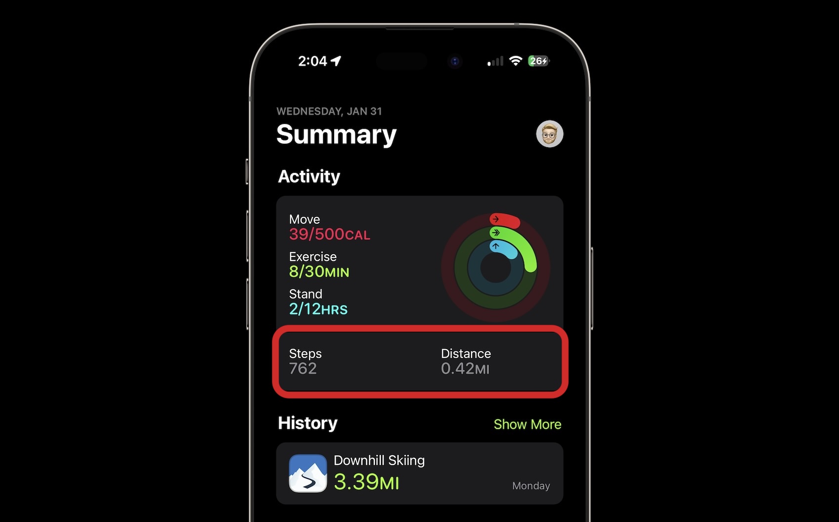 см. действия с Apple Watch 2