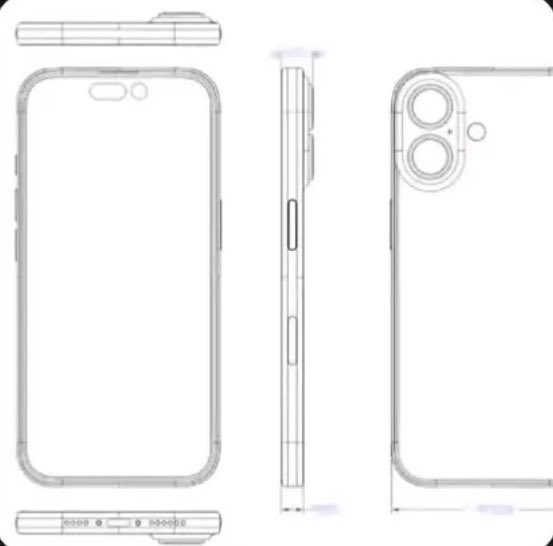 Схемы iPhone 16 подтверждают слухи о вертикально расположенных задних камерах