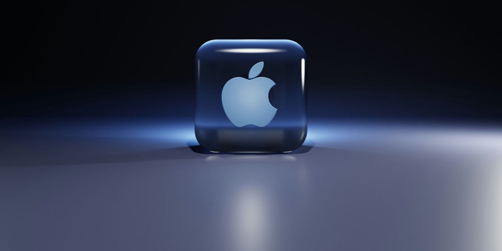 В прошлом году Apple купила более 30 стартапов в сфере искусственного интеллекта |  Логотип Apple в стеклянном кубе