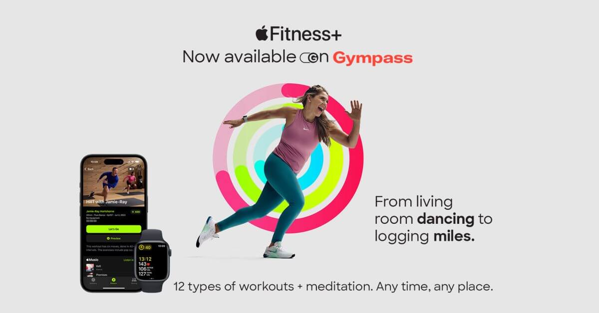 Apple Fitness+ объединяется с Gympass