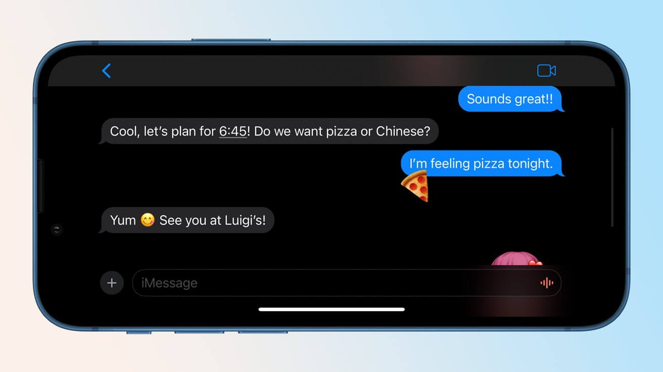 Как использовать стикеры-реакции в сообщениях в iOS 17