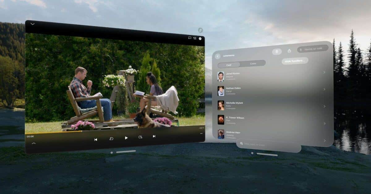 «Callsheet» добавлен в Vision Pro для быстрого доступа к данным телешоу и фильмов.