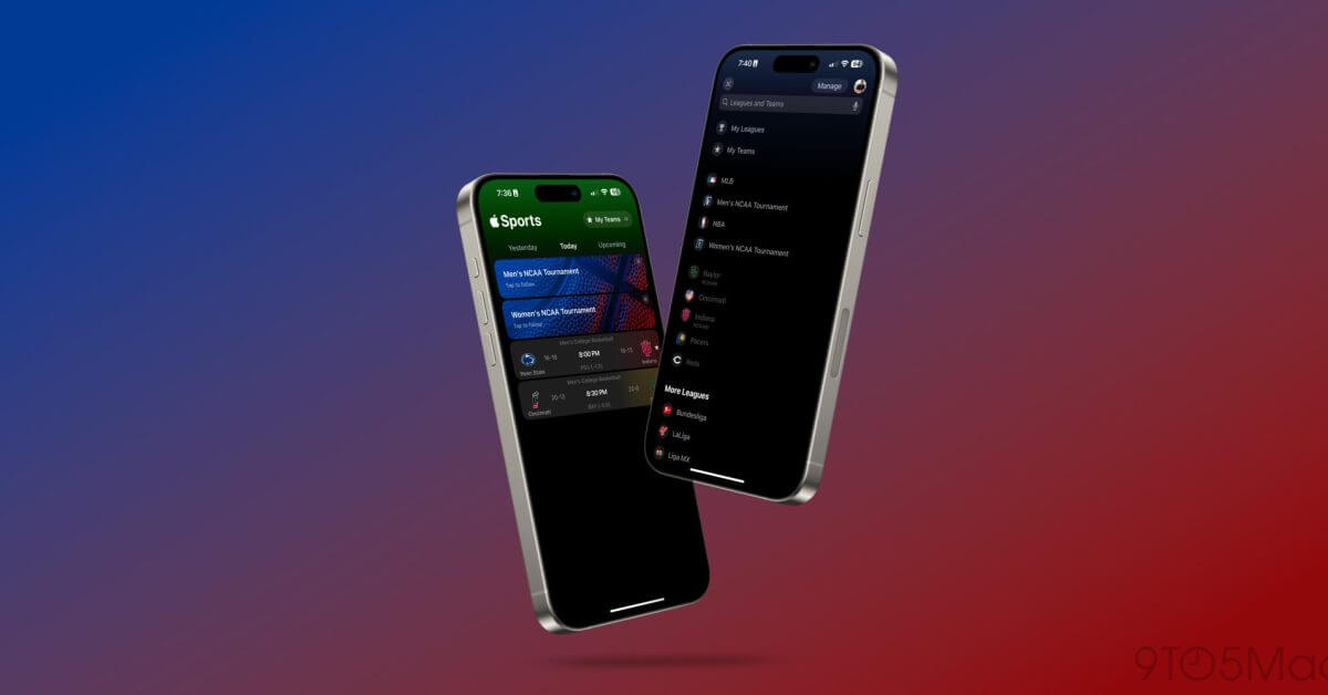 Приложение Apple Sports получает первое обновление с поддержкой MLB, данными NCAA March Madness и многим другим