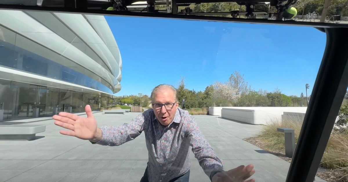 Прокатитесь на гольф-каре по Apple Park вместе с Грегом Джосвиаком и другими руководителями Apple. [Video]