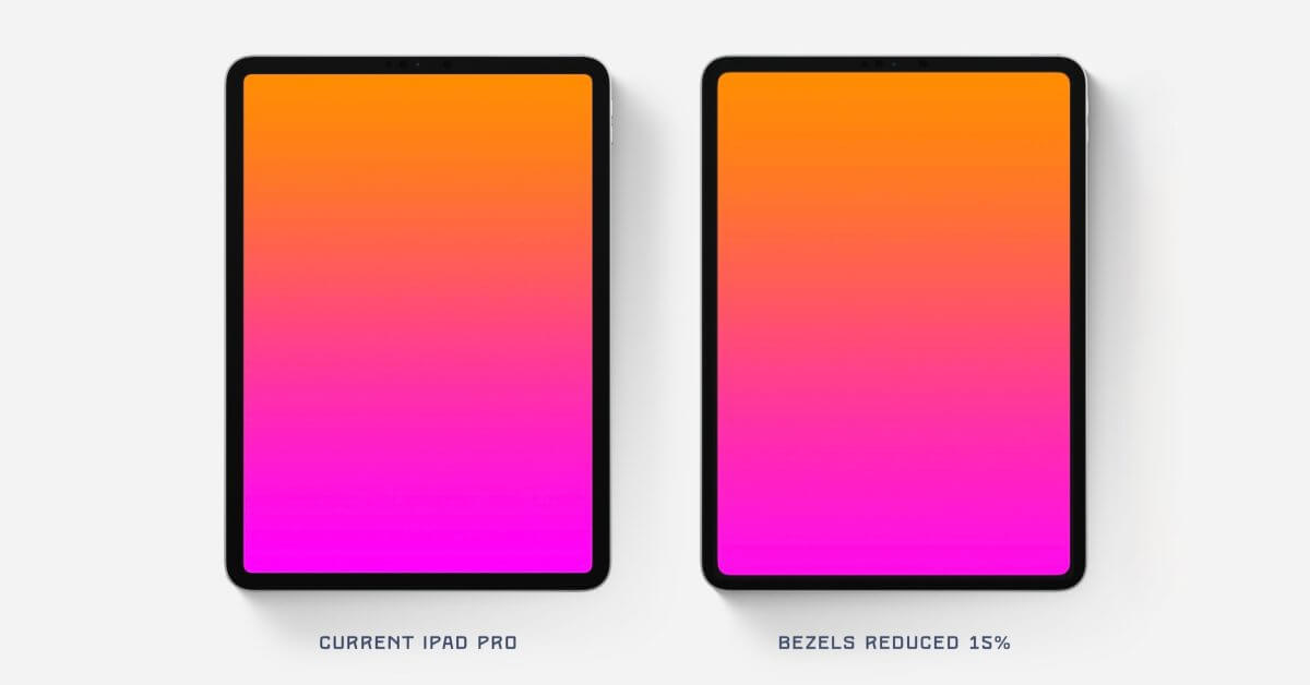 По слухам, в этом году рамки iPad Pro станут еще тоньше