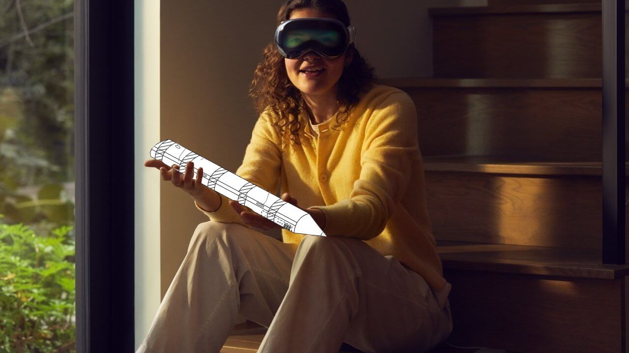 Apple тестирует Apple Pencil с Apple Vision Pro