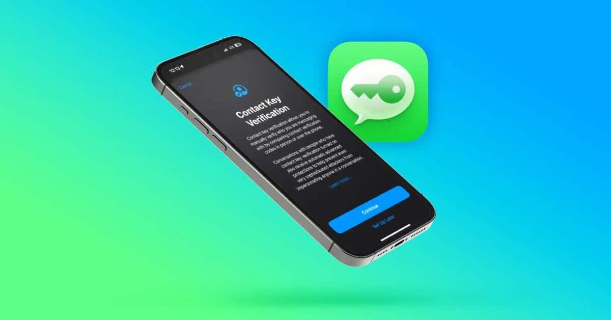 Включите проверку ключа контакта iMessage на iPhone
