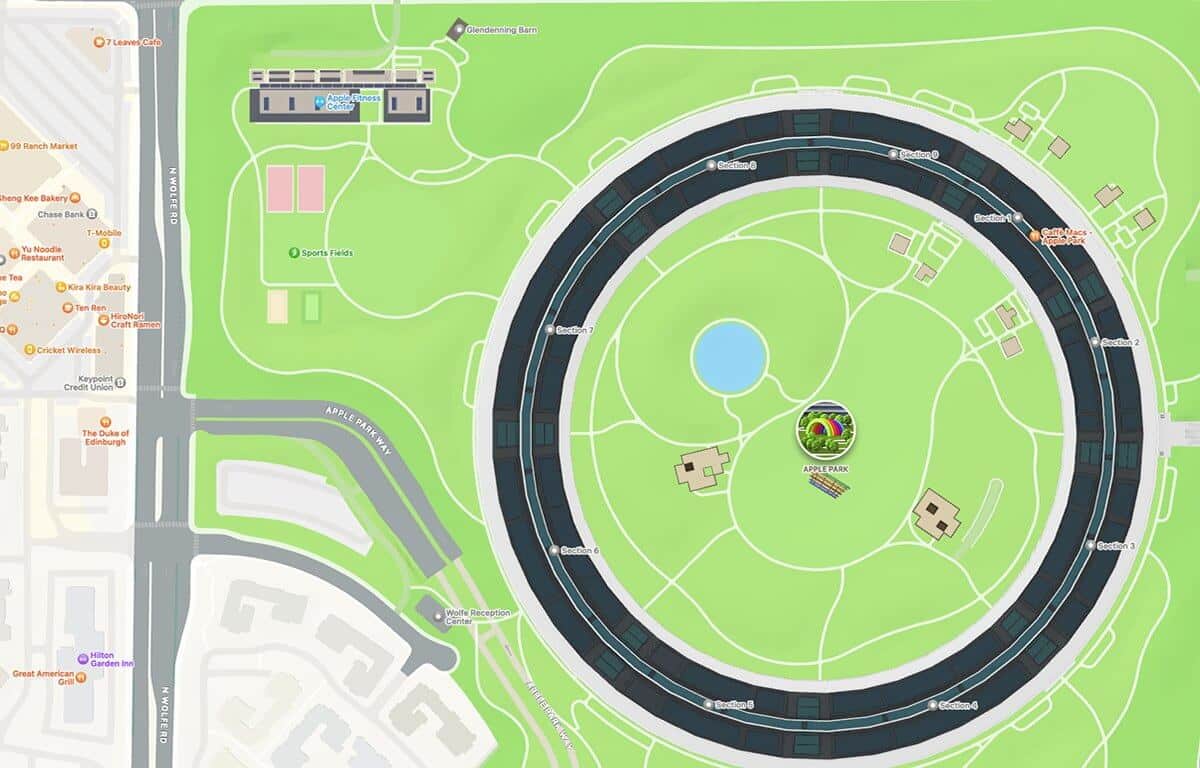 Откройте URL-адрес скриншота Apple Maps из приложения «Фотографии» в macOS.