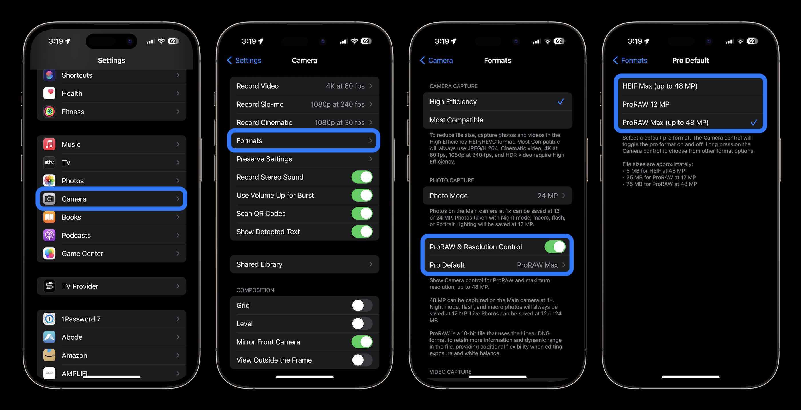 используйте камеру iPhone 15 48 МП 1