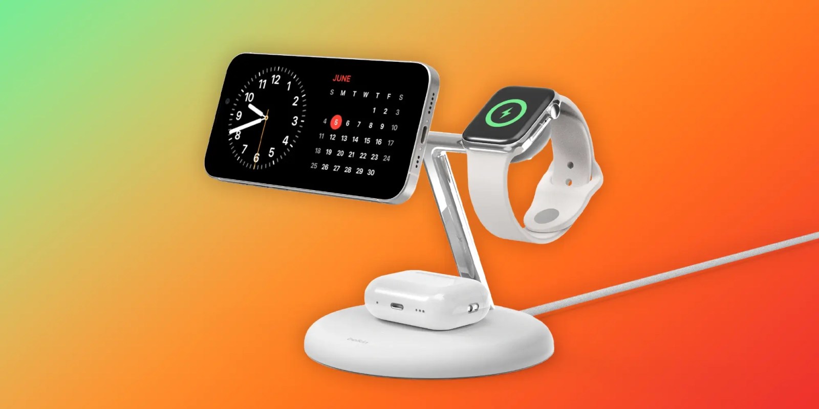 Подставка для беспроводной зарядки Belkin 3-в-1 BoostCharge Pro