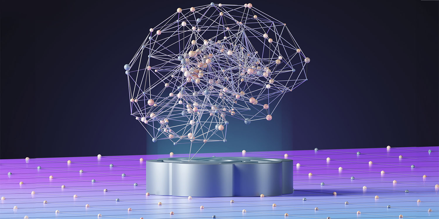 Беспорядок с OpenAI решен | Абстрактное изображение мозга над 3D-логотипом OpenAI