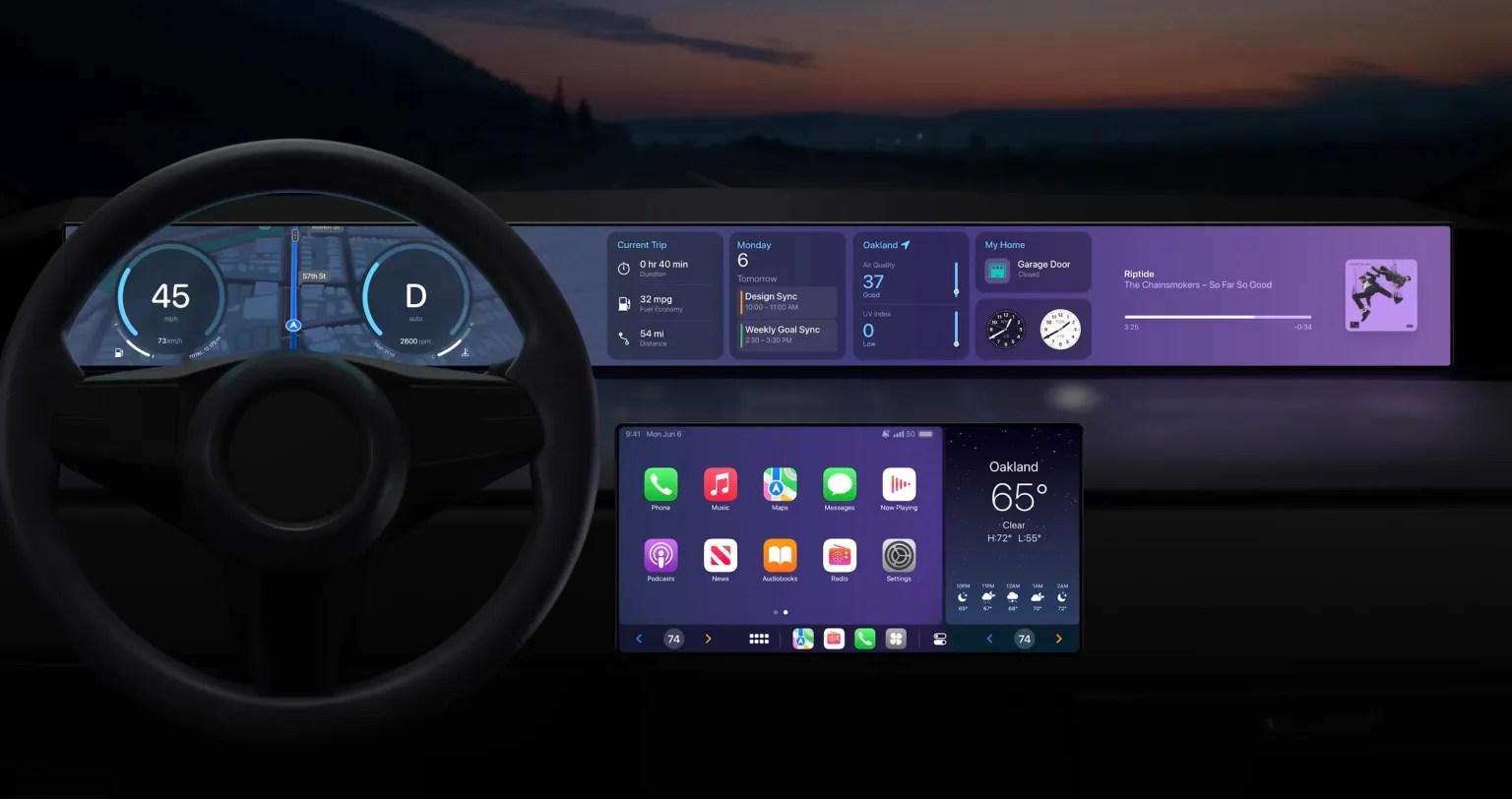 В иске Министерства юстиции неправильно понимается CarPlay |  Показана функция расширенной комбинации приборов