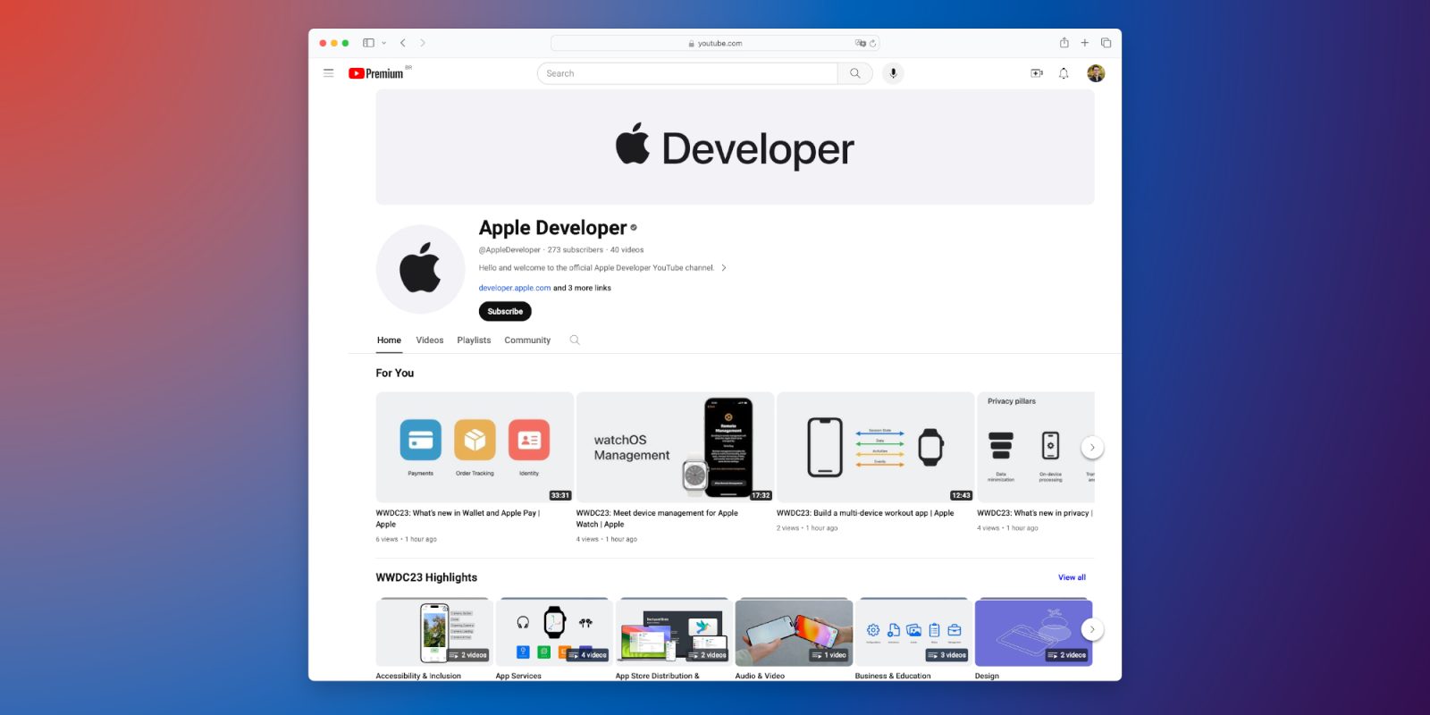 Видео для разработчиков Apple теперь доступны на YouTube в преддверии WWDC 2024