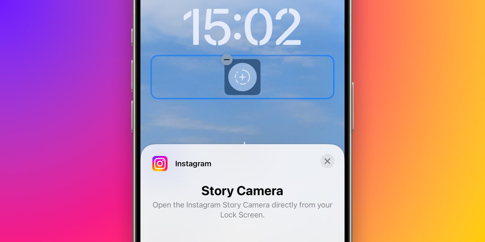 Instagram запускает виджет, который открывает Story Camera прямо с экрана блокировки