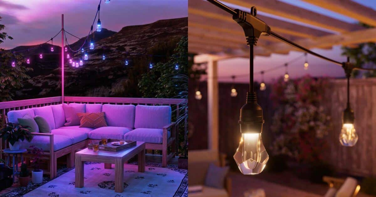 Nanoleaf хочет обновить вашу террасу с помощью светодиодных уличных гирлянд Matter