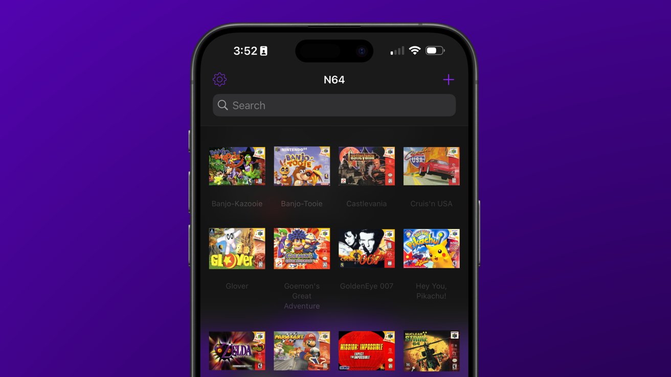 Подборка ПЗУ с обложкой для Nintendo 64, отображаемой для каждого.