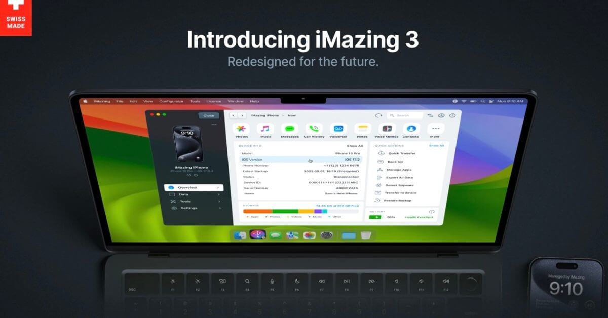 iMazing 3 выходит для Mac и ПК с совершенно новым дизайном, новыми функциями, темным режимом и многим другим
