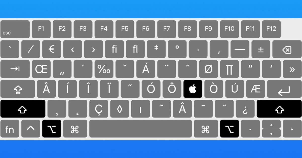 Как ввести логотип Apple на iPhone, iPad и Mac