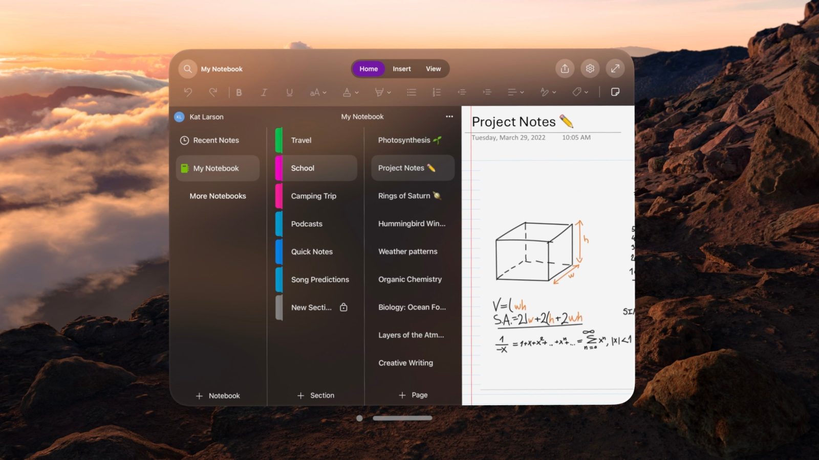 Microsoft выпускает собственное приложение OneNote для Apple Vision Pro