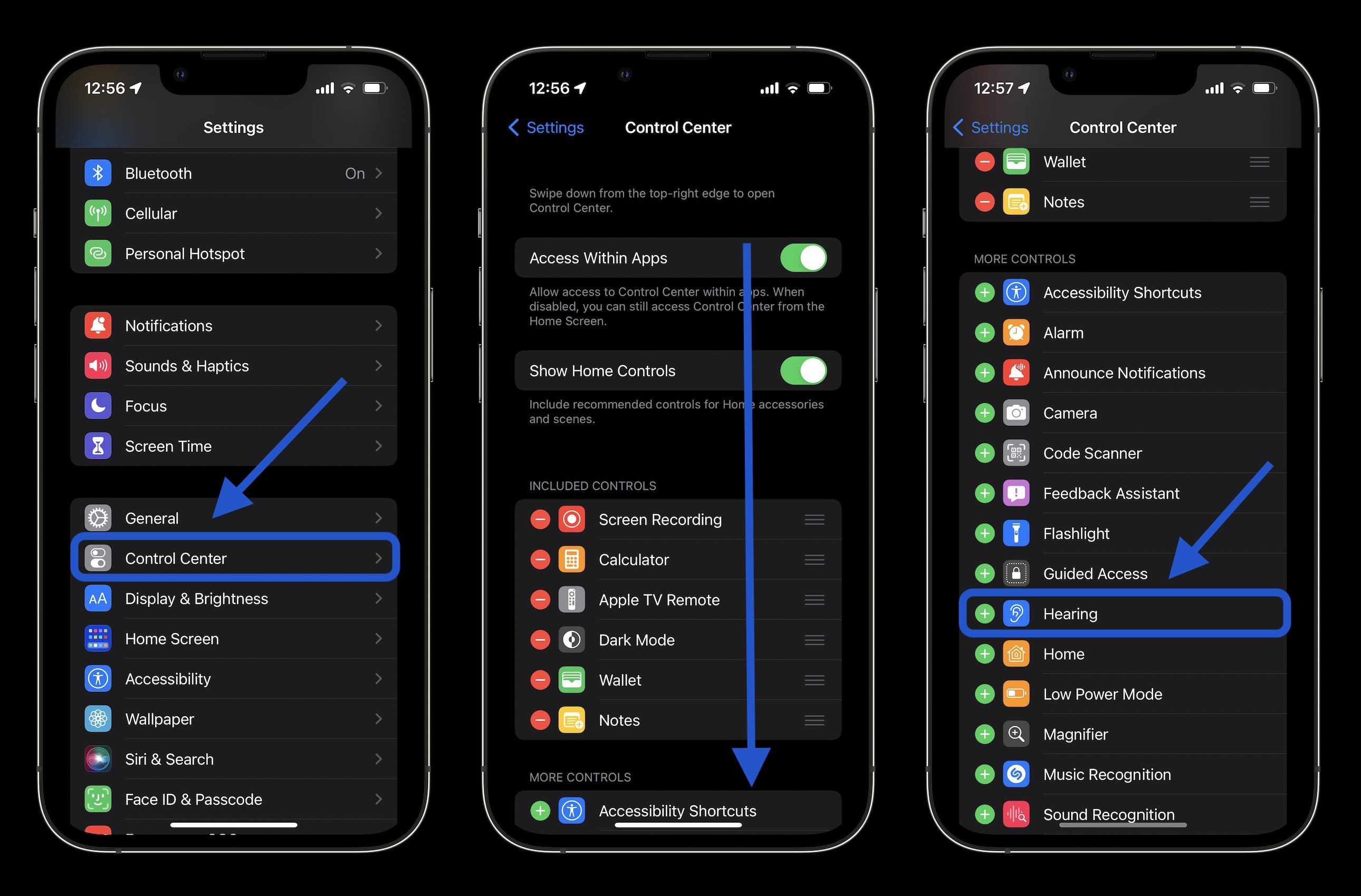 Как проверить уровень децибел с помощью iPhone и Apple Watch – iPhone > Центр управления > Слух