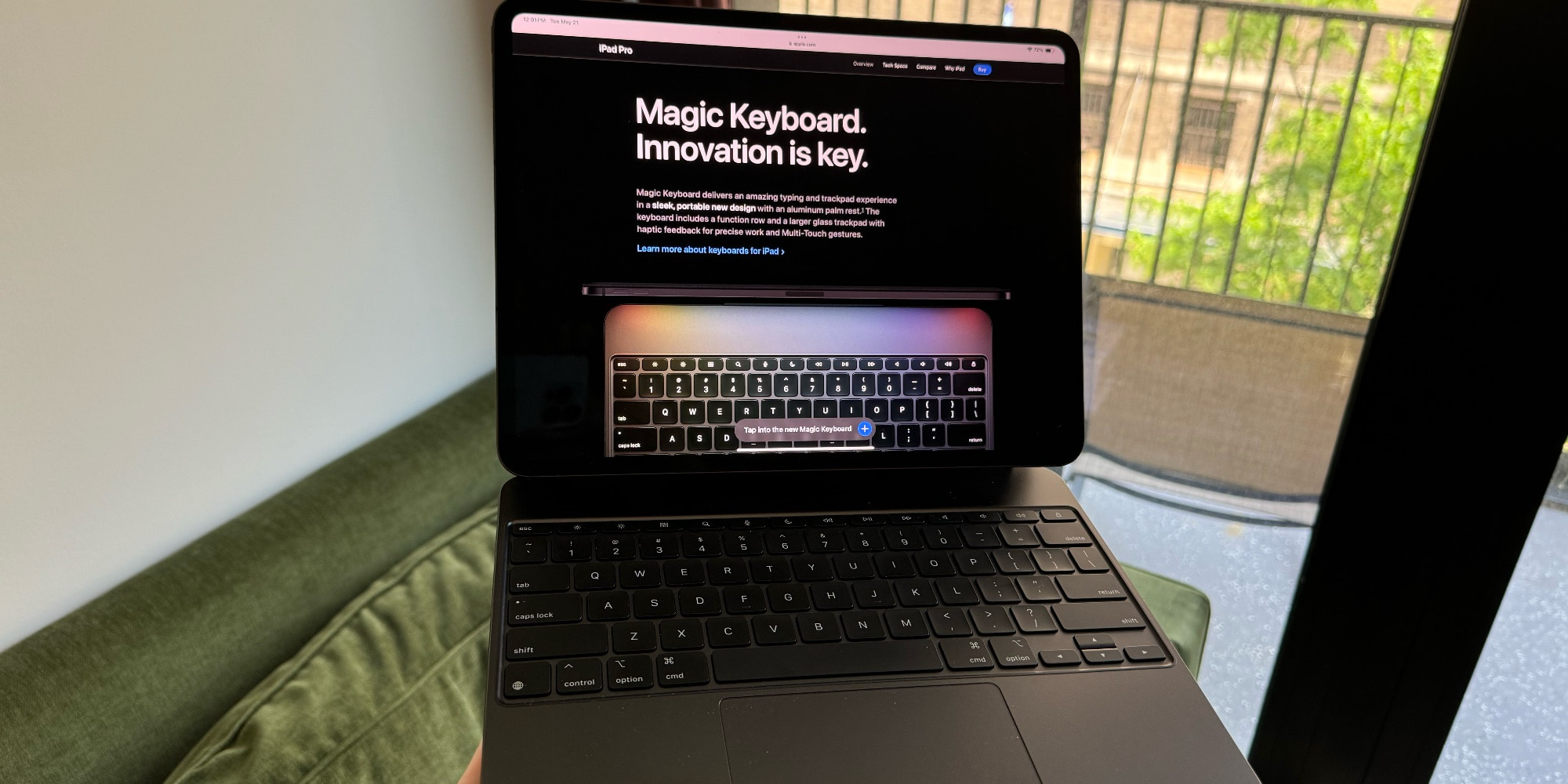 Новая клавиатура Magic Keyboard для iPad Pro M4