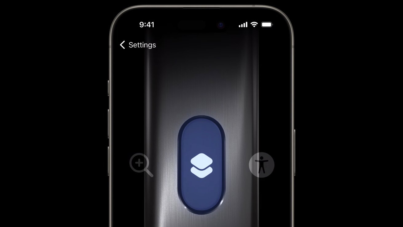 Меню конфигурации кнопок действий на iPhone 15 Pro
